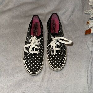 Keds Women's Black and White Polka Dot Sneakers